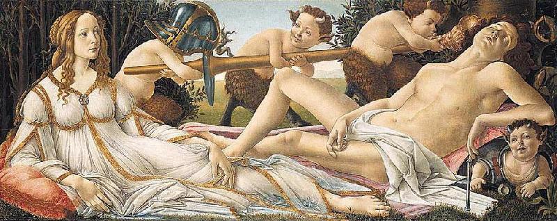 BOTTICELLI, Sandro Venus and Mars fg Sweden oil painting art